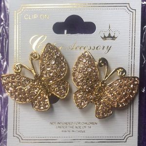 Butterfly Earrings Clip